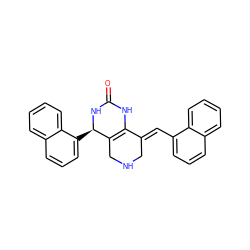 O=C1NC2=C(CNC/C2=C\c2cccc3ccccc23)[C@@H](c2cccc3ccccc23)N1 ZINC000096270584