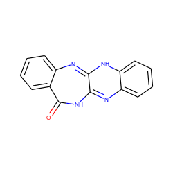 O=C1NC2=Nc3ccccc3NC2=Nc2ccccc21 ZINC000101597490