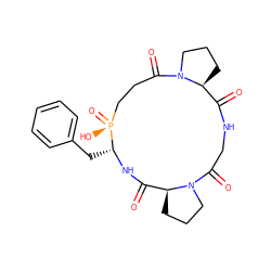 O=C1NCC(=O)N2CCC[C@H]2C(=O)N[C@H](Cc2ccccc2)[P@@](=O)(O)CCC(=O)N2CCC[C@@H]12 ZINC000013738255