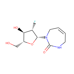 O=C1NCC=CCN1[C@@H]1O[C@H](CO)[C@@H](O)[C@@H]1F ZINC000140431833