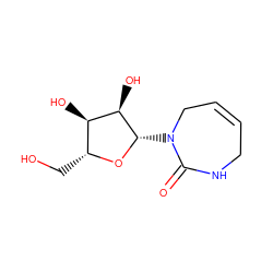 O=C1NCC=CCN1[C@@H]1O[C@H](CO)[C@@H](O)[C@H]1O ZINC000005133339