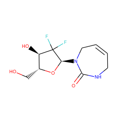 O=C1NCC=CCN1[C@H]1O[C@H](CO)[C@@H](O)C1(F)F ZINC000114157858