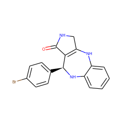 O=C1NCC2=C1[C@H](c1ccc(Br)cc1)Nc1ccccc1N2 ZINC000000762984