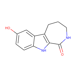 O=C1NCCCc2c1[nH]c1ccc(O)cc21 ZINC000066066355