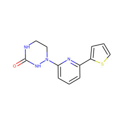 O=C1NCCN(c2cccc(-c3cccs3)n2)N1 ZINC000013759118