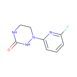 O=C1NCCN(c2cccc(F)n2)N1 ZINC000013759082