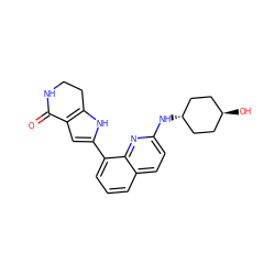 O=C1NCCc2[nH]c(-c3cccc4ccc(N[C@H]5CC[C@H](O)CC5)nc34)cc21 ZINC001772571738