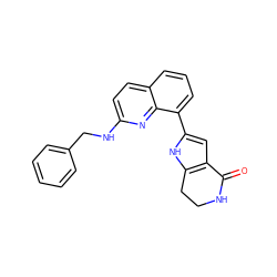 O=C1NCCc2[nH]c(-c3cccc4ccc(NCc5ccccc5)nc34)cc21 ZINC000222356390