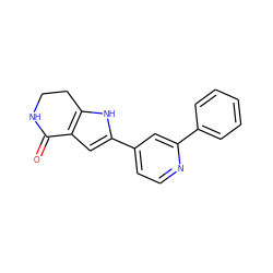 O=C1NCCc2[nH]c(-c3ccnc(-c4ccccc4)c3)cc21 ZINC000028645391