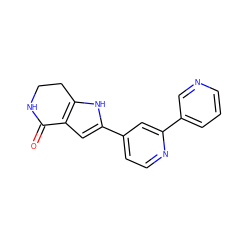 O=C1NCCc2[nH]c(-c3ccnc(-c4cccnc4)c3)cc21 ZINC000028645401