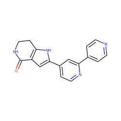 O=C1NCCc2[nH]c(-c3ccnc(-c4ccncc4)c3)cc21 ZINC000028645394