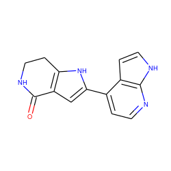 O=C1NCCc2[nH]c(-c3ccnc4[nH]ccc34)cc21 ZINC000028970253