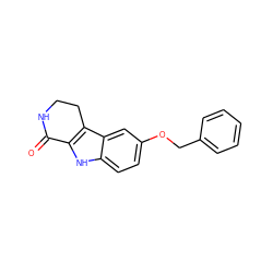 O=C1NCCc2c1[nH]c1ccc(OCc3ccccc3)cc21 ZINC000003895842