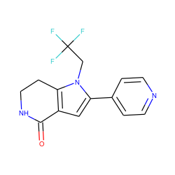 O=C1NCCc2c1cc(-c1ccncc1)n2CC(F)(F)F ZINC000028970432