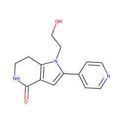 O=C1NCCc2c1cc(-c1ccncc1)n2CCO ZINC000028970427