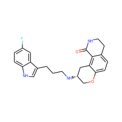 O=C1NCCc2ccc3c(c21)C[C@@H](NCCCc1c[nH]c2ccc(F)cc12)CO3 ZINC000045386646