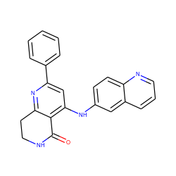 O=C1NCCc2nc(-c3ccccc3)cc(Nc3ccc4ncccc4c3)c21 ZINC000116989986