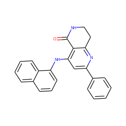 O=C1NCCc2nc(-c3ccccc3)cc(Nc3cccc4ccccc34)c21 ZINC000116991380