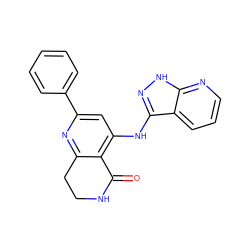 O=C1NCCc2nc(-c3ccccc3)cc(Nc3n[nH]c4ncccc34)c21 ZINC000116989642