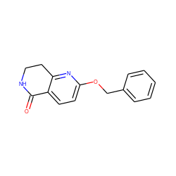 O=C1NCCc2nc(OCc3ccccc3)ccc21 ZINC000169329474