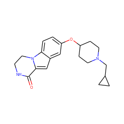 O=C1NCCn2c1cc1cc(OC3CCN(CC4CC4)CC3)ccc12 ZINC000064548417