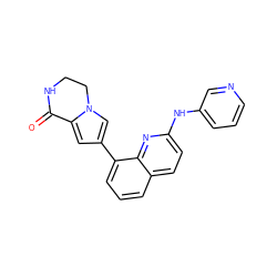 O=C1NCCn2cc(-c3cccc4ccc(Nc5cccnc5)nc34)cc21 ZINC000222340232