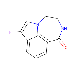 O=C1NCCn2cc(I)c3cccc1c32 ZINC000003832182