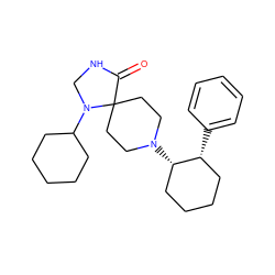 O=C1NCN(C2CCCCC2)C12CCN([C@H]1CCCC[C@H]1c1ccccc1)CC2 ZINC000028567930