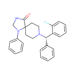 O=C1NCN(c2ccccc2)C12CCN([C@@H](c1ccccc1)c1ccccc1F)CC2 ZINC000028886128