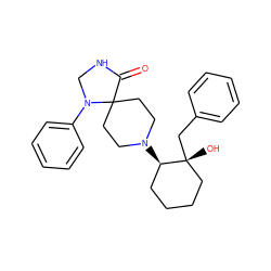 O=C1NCN(c2ccccc2)C12CCN([C@@H]1CCCC[C@@]1(O)Cc1ccccc1)CC2 ZINC000028563533