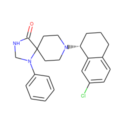 O=C1NCN(c2ccccc2)C12CCN([C@@H]1CCCc3ccc(Cl)cc31)CC2 ZINC000028886341