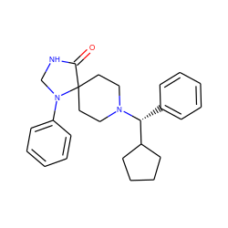 O=C1NCN(c2ccccc2)C12CCN([C@H](c1ccccc1)C1CCCC1)CC2 ZINC000028886092