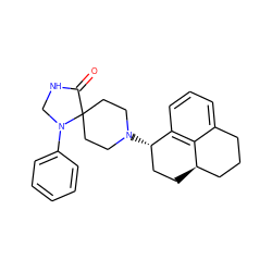 O=C1NCN(c2ccccc2)C12CCN([C@H]1CC[C@@H]3CCCc4cccc1c43)CC2 ZINC000003963671