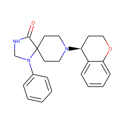 O=C1NCN(c2ccccc2)C12CCN([C@H]1CCOc3ccccc31)CC2 ZINC000137228026