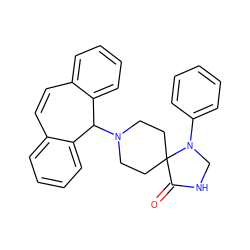 O=C1NCN(c2ccccc2)C12CCN(C1c3ccccc3C=Cc3ccccc31)CC2 ZINC000028886122