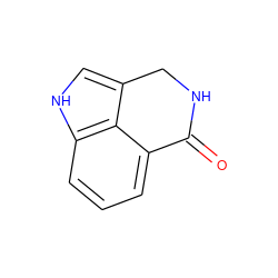 O=C1NCc2c[nH]c3cccc1c23 ZINC000013491968