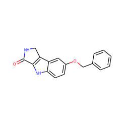 O=C1NCc2c1[nH]c1ccc(OCc3ccccc3)cc21 ZINC000028820160