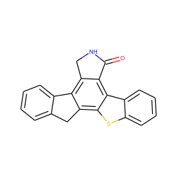 O=C1NCc2c3c(c4sc5ccccc5c4c21)Cc1ccccc1-3 ZINC000014954833