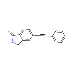 O=C1NCc2cc(C#Cc3ccccc3)ccc21 ZINC000066073792