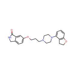 O=C1NCc2ccc(OCCCN3CCN(c4cccc5c4CCO5)CC3)cc21 ZINC000064540111