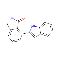 O=C1NCc2cccc(-c3cc4ccccc4[nH]3)c21 ZINC000040943681