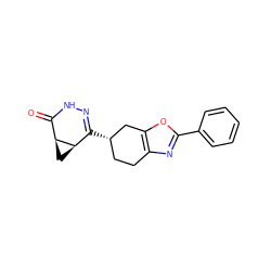 O=C1NN=C([C@H]2CCc3nc(-c4ccccc4)oc3C2)[C@H]2C[C@@H]12 ZINC000139397221