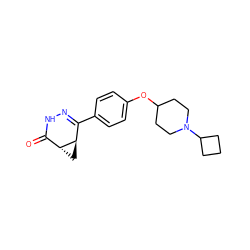 O=C1NN=C(c2ccc(OC3CCN(C4CCC4)CC3)cc2)[C@H]2C[C@H]12 ZINC000103260435