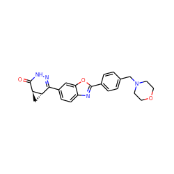 O=C1NN=C(c2ccc3nc(-c4ccc(CN5CCOCC5)cc4)oc3c2)[C@@H]2C[C@@H]12 ZINC000168968078