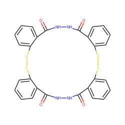 O=C1NNC(=O)c2ccccc2SSc2ccccc2C(=O)NNC(=O)c2ccccc2SSc2ccccc21 ZINC000003993703