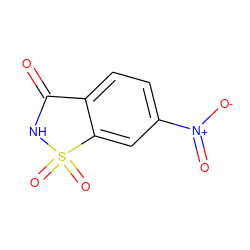 O=C1NS(=O)(=O)c2cc([N+](=O)[O-])ccc21 ZINC000004126179