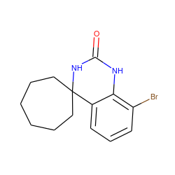 O=C1Nc2c(Br)cccc2C2(CCCCCC2)N1 ZINC000028380767