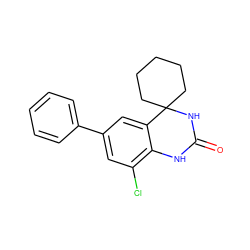 O=C1Nc2c(Cl)cc(-c3ccccc3)cc2C2(CCCCC2)N1 ZINC000001491098