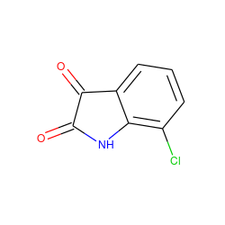 O=C1Nc2c(Cl)cccc2C1=O ZINC000001593654