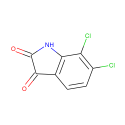 O=C1Nc2c(ccc(Cl)c2Cl)C1=O ZINC000014979616